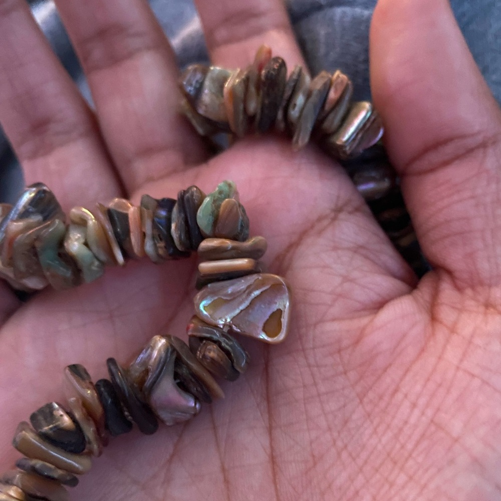 Multicolored stone necklace
